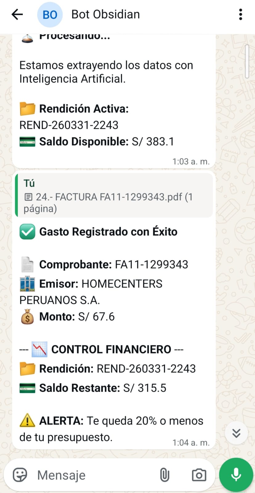 Device screenshot